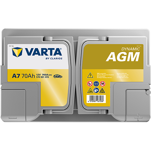 Varta Dynamic AGM 570901076 AGM-70 760CCA 70Ah