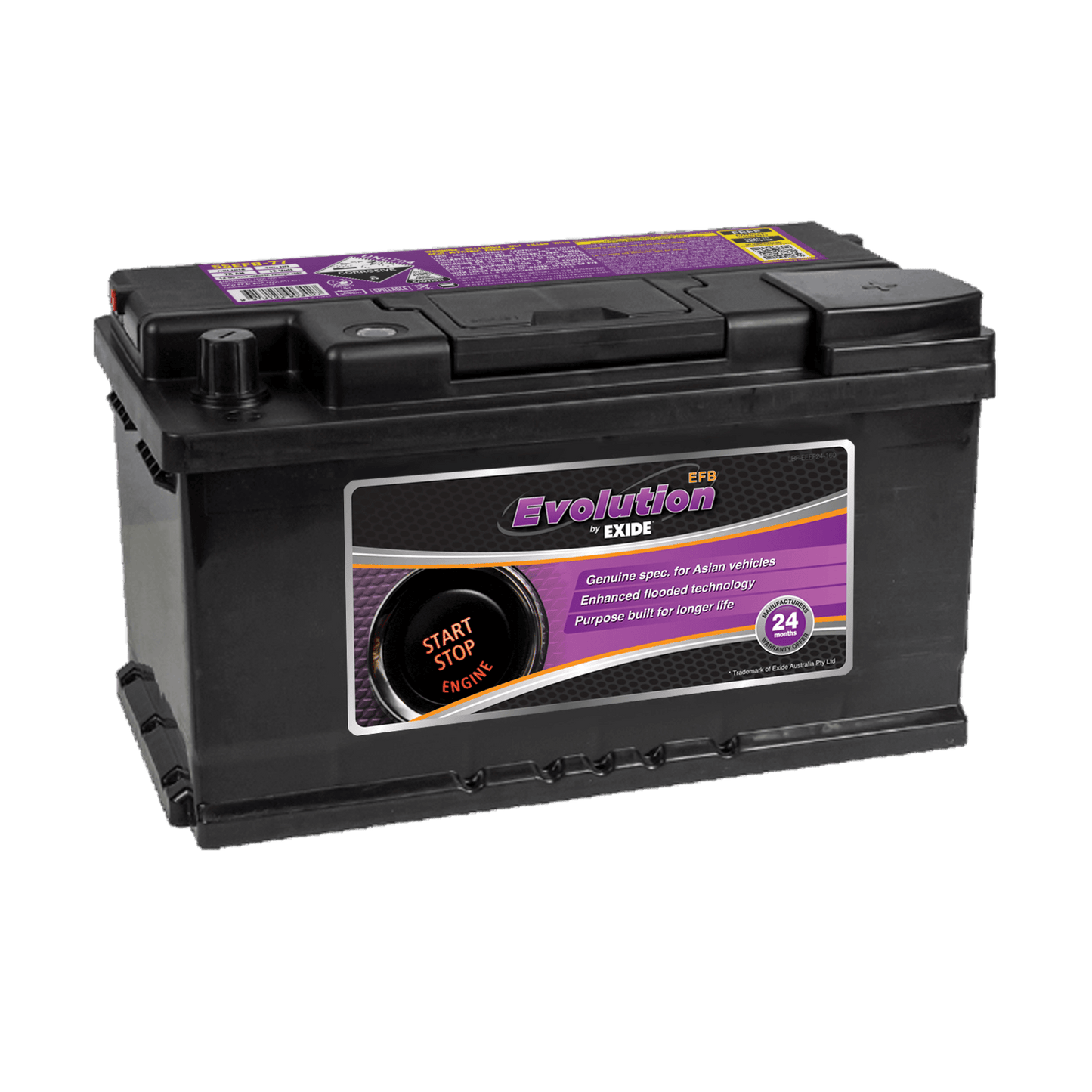 Exide SSEFB-77 730CCA 75AH