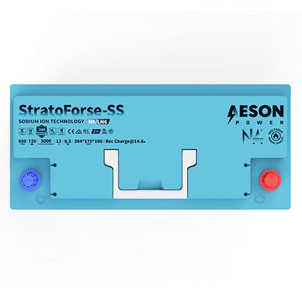 AESON StratoForse-SS | H9/LN6 | Sodium Ion Stop Start Vehicle Battery | 12V 950CCA 60AH