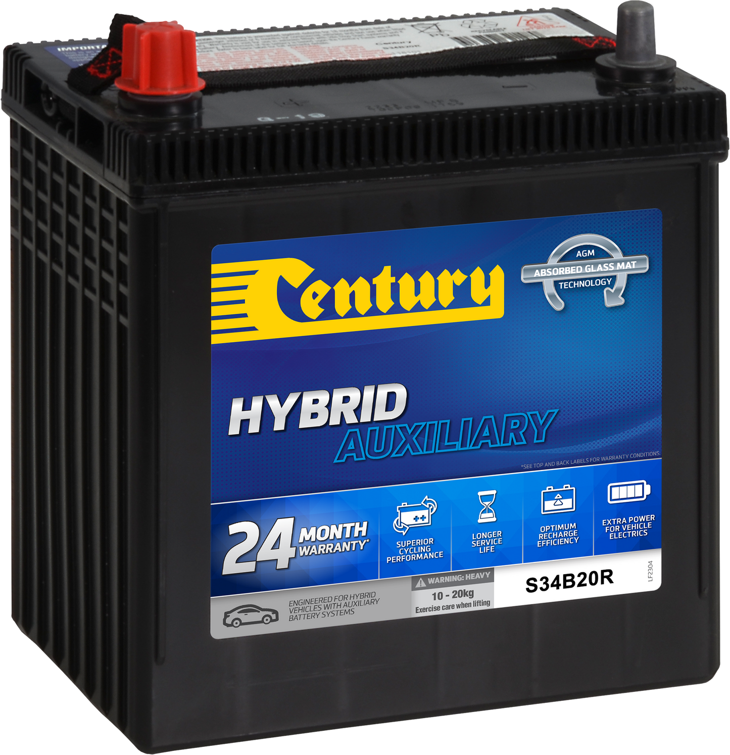 Century S34B20R Hybrid Auxiliary Battery | 270CCA 27AH