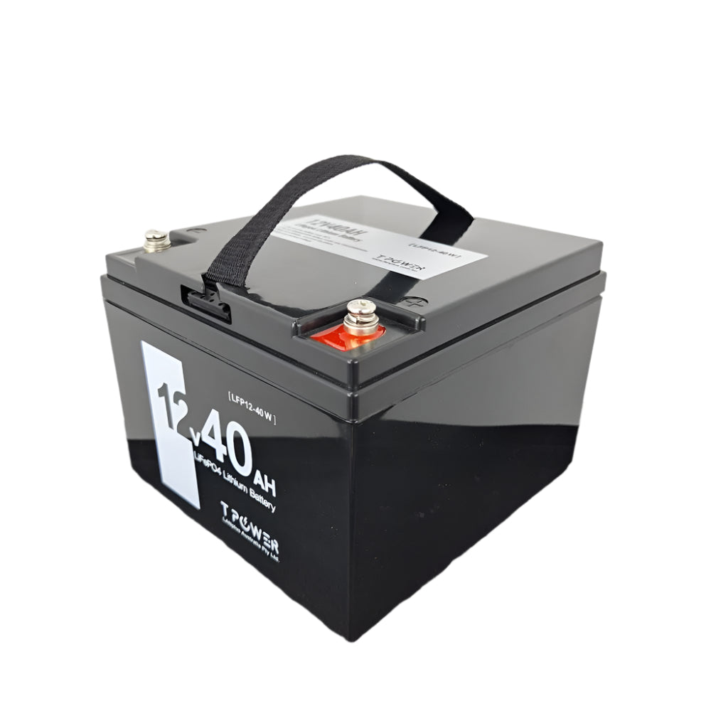 T-Power LiFePO4 12v 40ah Lithium Battery LFP-12.8-40A