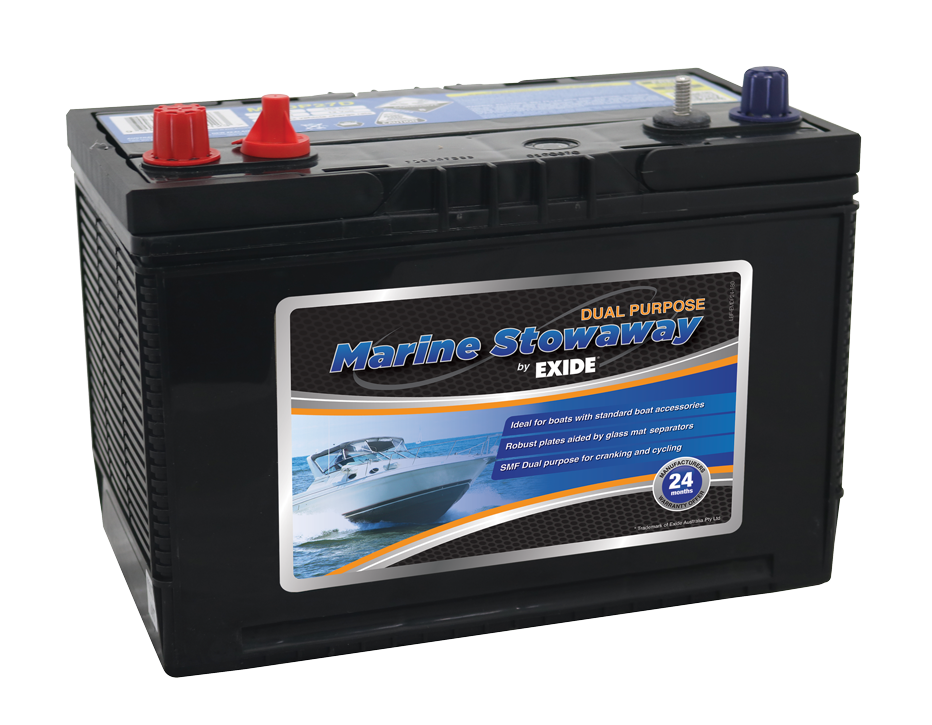Exide Batteries Stowaway MSDP27D Marine Battery