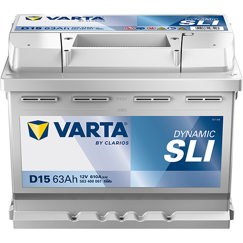 Varta Dynamic SLI 563400061 D15 H5/L2 610CCA 63Ah