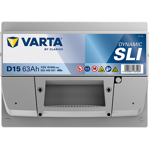 Varta Dynamic SLI 563400061 D15 H5/L2 610CCA 63Ah