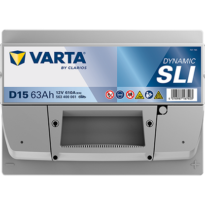 Varta Dynamic SLI 563400061 D15 H5/L2 610CCA 63Ah