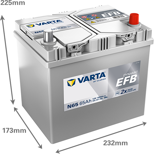 Varta Dynamic EFB 565501065 Q85 650CCA 65Ah