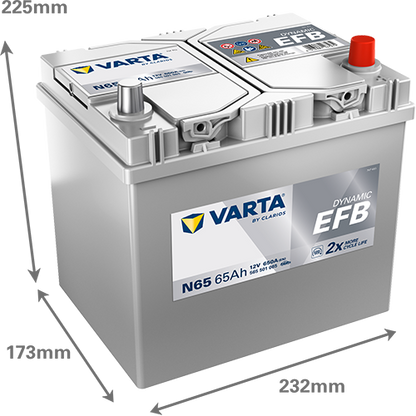 Varta Dynamic EFB 565501065 Q85 650CCA 65Ah