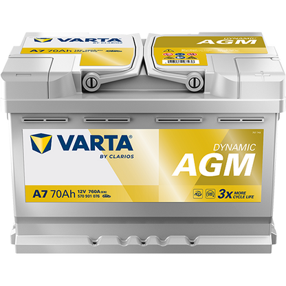 Varta Dynamic AGM 570901076 AGM-70 760CCA 70Ah