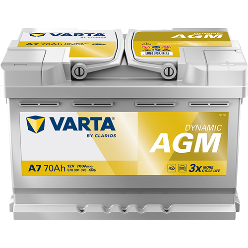 Varta Dynamic AGM 570901076 AGM-70 760CCA 70Ah