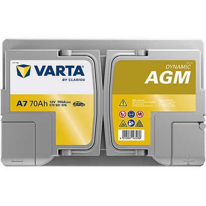 Varta Dynamic AGM 570901076 AGM-70 760CCA 70Ah