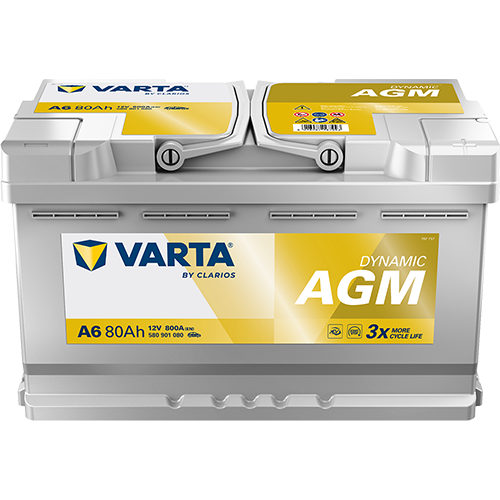 Varta Dynamic AGM 580901080 AGM-80 800CCA 80Ah