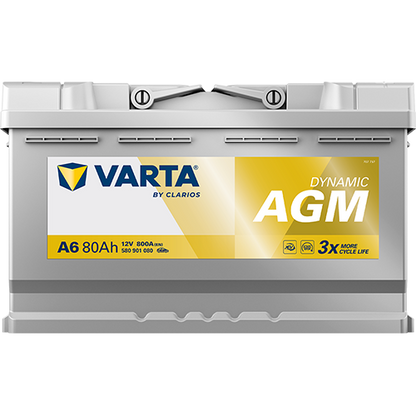 Varta Dynamic AGM 580901080 AGM-80 800CCA 80Ah