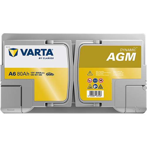 Varta Dynamic AGM 580901080 AGM-80 800CCA 80Ah