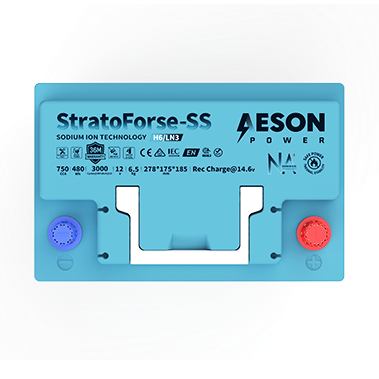 AESON StratoForse-SS | H6/LN3 | Sodium Ion Stop Start Vehicle Battery | 12V 750CCA 40AH