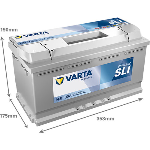 Varta Dynamic SLI 600402083 H3/L5 830CCA 100Ah