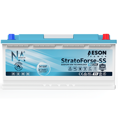 AESON StratoForse-SS | H9/LN6 | Sodium Ion Stop Start Vehicle Battery | 12V 950CCA 60AH