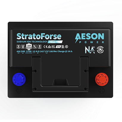 AESON StratoForse | H5/LN2 | Sodium Ion Vehicle Battery | 12V 450CCA 20AH