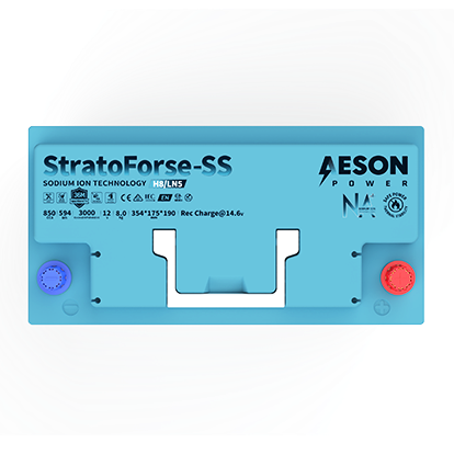 AESON StratoForse-SS | H8/LN5 | Sodium Ion Stop Start Vehicle Battery | 12V 850CCA 49AH