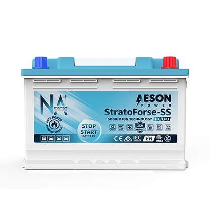 AESON StratoForse-SS | H6/LN3 | Sodium Ion Stop Start Vehicle Battery | 12V 750CCA 40AH