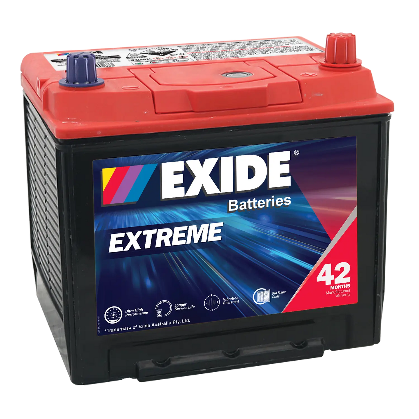 Exide Extreme X55D23CMF 12 Volt 650CCA 65AH Battery